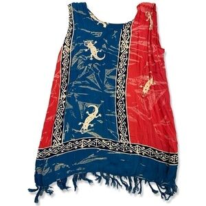 ⭐️HANDMADE Tribal Batik Boho Beach Swim
Coverup